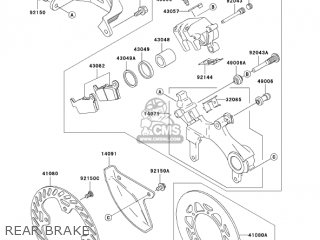 REAR BRAKE - KX125-M1 KX125 2003 USA CANADA