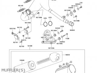 MUFFLER(S) - KX125-M1 KX125 2003 USA CANADA