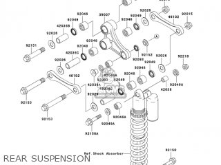 REAR SUSPENSION - KX125-M1 KX125 2003 USA CANADA