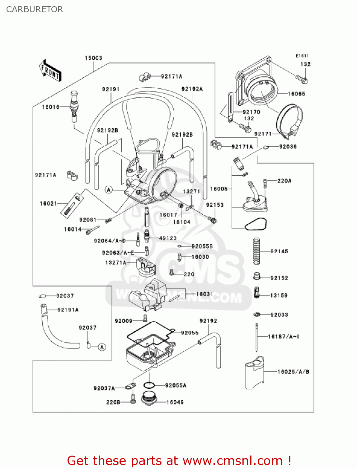 CARBURETOR KX125-M3 KX125 2005 USA CANADA