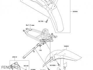 FENDERS - KX125-M3 KX125 2005 USA CANADA