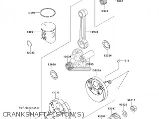CRANKSHAFT/PISTON(S) - KX125-M3 KX125 2005 USA CANADA