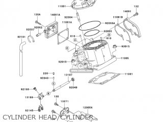 CYLINDER HEAD/CYLINDER - KX125-M3 KX125 2005 USA CANADA