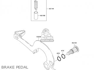 BRAKE PEDAL - KX125-M3 KX125 2005 USA CANADA