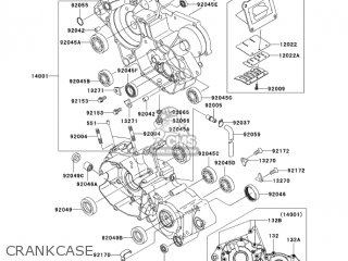 CRANKCASE - KX125-M3 KX125 2005 USA CANADA