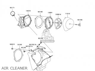 AIR CLEANER - KX125-M3 KX125 2005 USA CANADA
