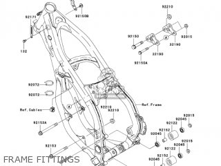 FRAME FITTINGS - KX125-M3 KX125 2005 USA CANADA