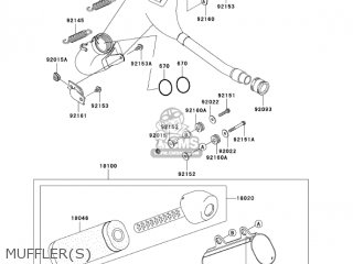 MUFFLER(S) - KX125-M3 KX125 2005 USA CANADA
