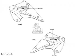 DECALS - KX125-M3 KX125 2005 USA CANADA