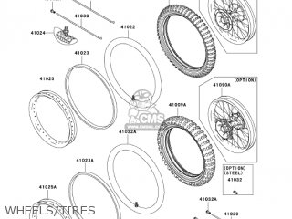 WHEELS/TIRES - KX125-M3 KX125 2005 USA CANADA
