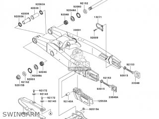SWINGARM - KX125-M3 KX125 2005 USA CANADA