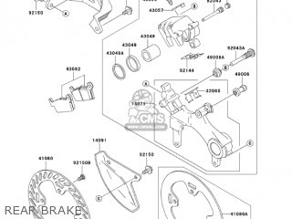 REAR BRAKE - KX125-M3 KX125 2005 USA CANADA