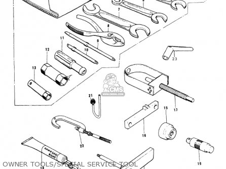 OWNER TOOLS/SPECIAL SERVICE TOOL - KX250 1974