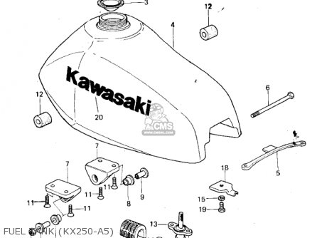FUEL TANK (KX250-A5) - KX250 1974