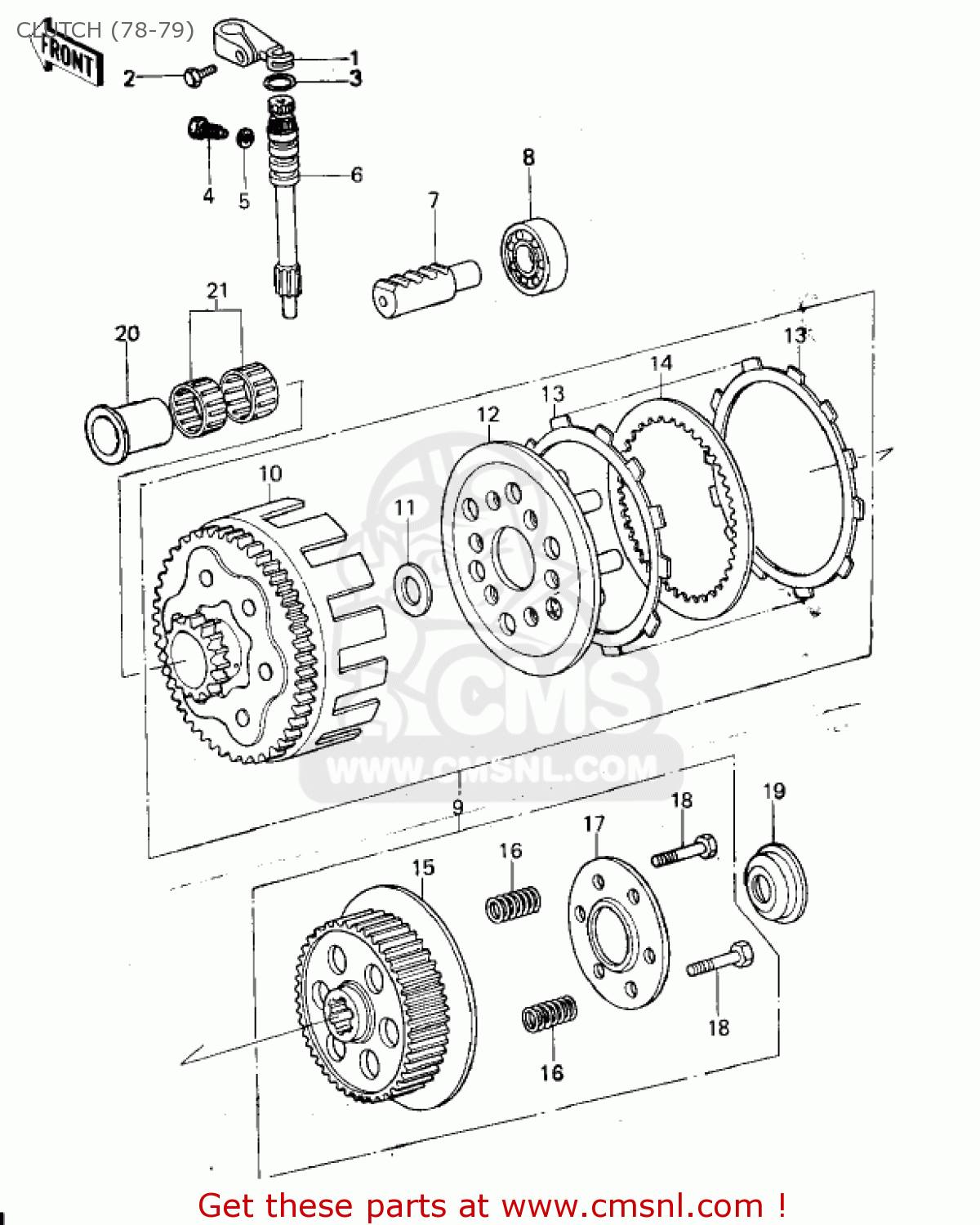 CLUTCH (78-79) KX250-A 1975