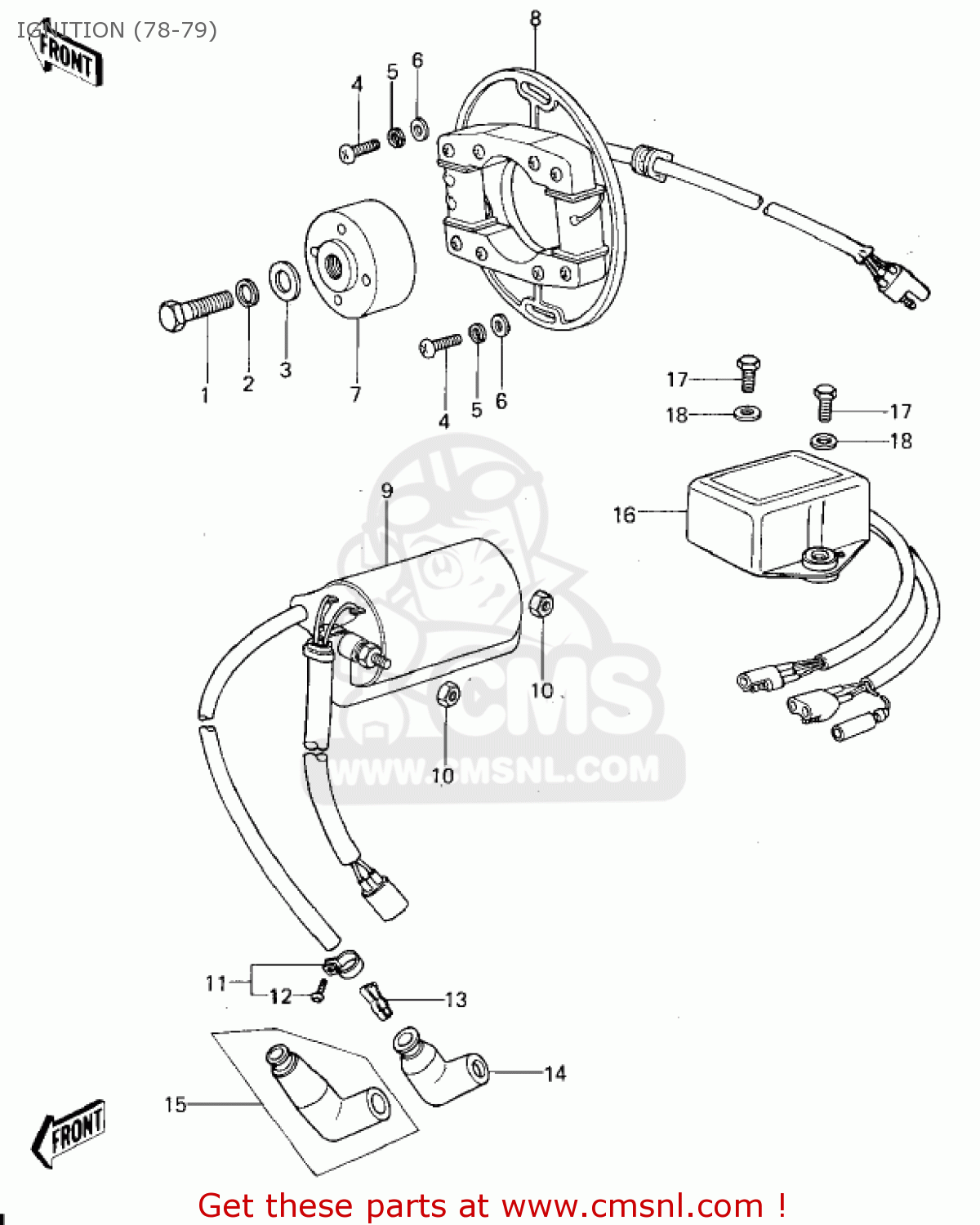 IGNITION (78-79) KX250-A 1975