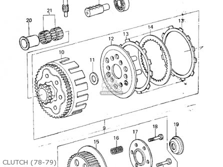 CLUTCH (78-79) - KX250-A 1975