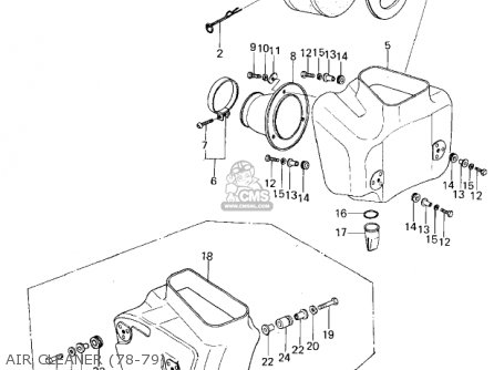 AIR CLEANER (78-79) - KX250-A 1975