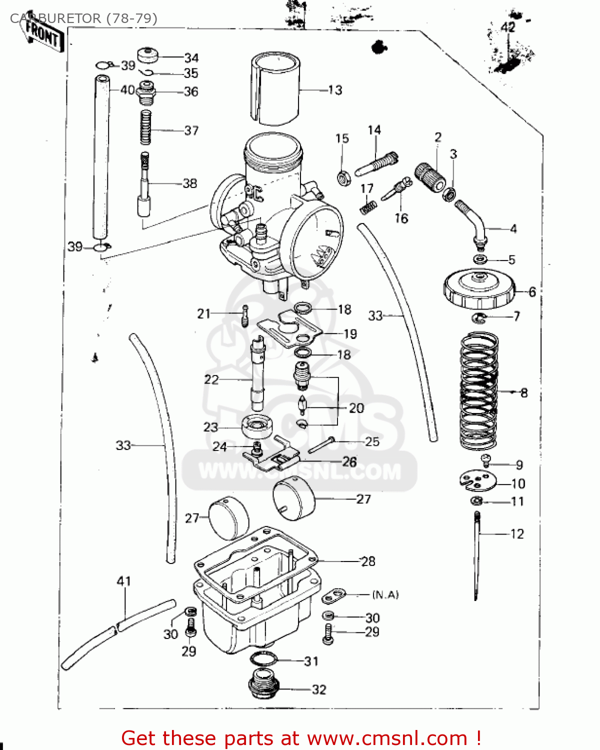 CARBURETOR (78-79) KX250-A4 1978