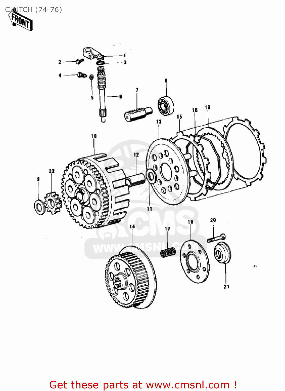 CLUTCH (74-76) KX250-A4 1978