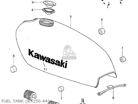 FUEL TANK (KX250-A4) - KX250-A4 1978