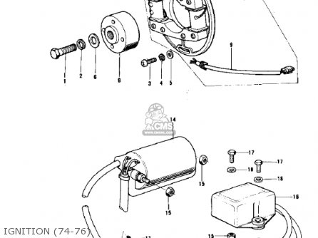 IGNITION (74-76) - KX250-A5 1979