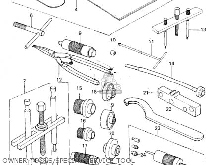 OWNER TOOLS/SPECIAL SERVICE TOOL - KX250-A5 1979