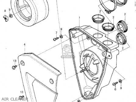 AIR CLEANER - KX250-A6 KX250 1980 USA CANADA EXPORT