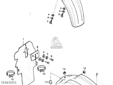 FENDERS - KX250-A7 KX250 1981 USA CANADA EXPORT