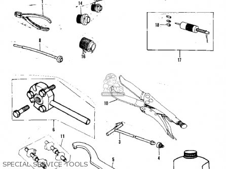 SPECIAL SERVICE TOOLS - KX250-A7 KX250 1981 USA CANADA EXPORT
