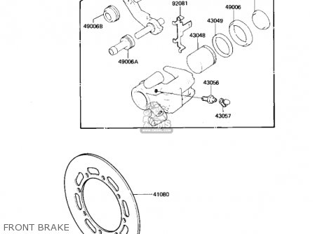 FRONT BRAKE - KX250-B1 KX250 1982 USA CANADA
