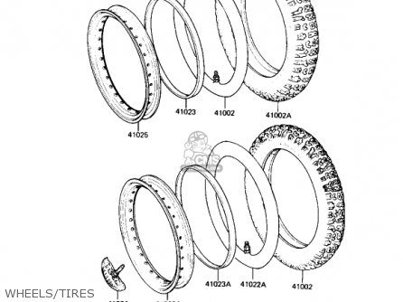 WHEELS/TIRES - KX250-B1 KX250 1982 USA CANADA