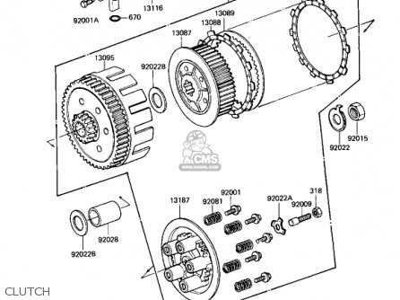 CLUTCH - KX250-B1 KX250 1982 USA CANADA