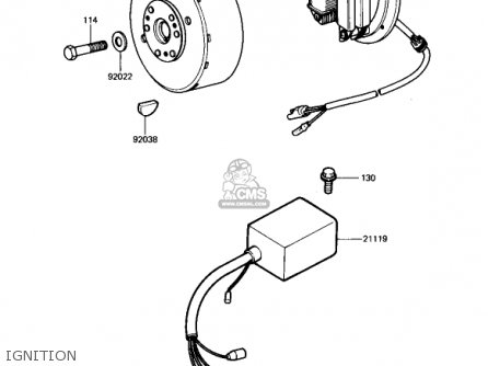 IGNITION - KX250-B1 KX250 1982 USA CANADA