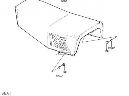 SEAT - KX250-B1 KX250 1982 USA CANADA