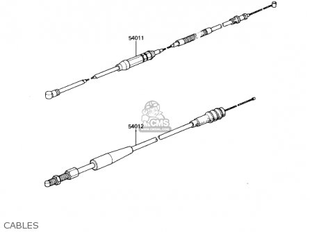 CABLES - KX250-B1 KX250 1982 USA CANADA