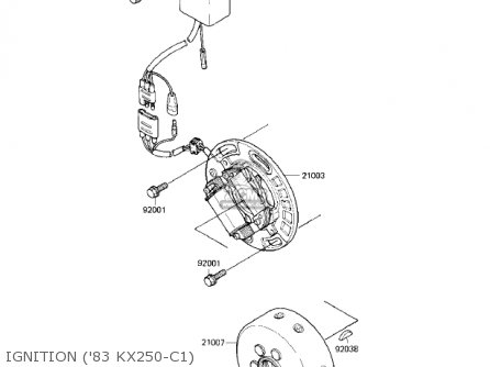 IGNITION ('83 KX250-C1) - KX250-C1 KX250 1983 USA CANADA