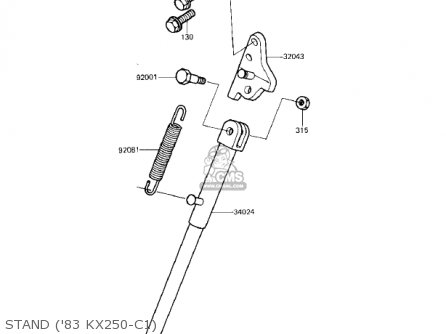 STAND ('83 KX250-C1) - KX250-C1 KX250 1983 USA CANADA