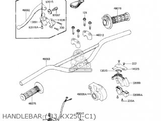 HANDLEBAR ('83 KX250-C1) - KX250-C1 KX250 1983 USA CANADA
