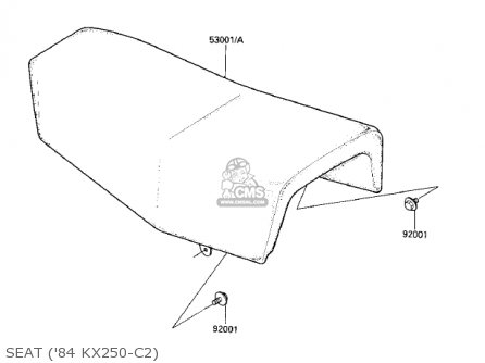 SEAT ('84 KX250-C2) - KX250-C1 KX250 1983 USA CANADA