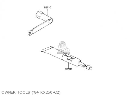 OWNER TOOLS ('84 KX250-C2) - KX250-C1 KX250 1983 USA CANADA