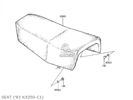 SEAT ('83 KX250-C1) - KX250-C1 KX250 1983 USA CANADA