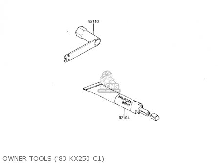 OWNER TOOLS ('83 KX250-C1) - KX250-C1 KX250 1983 USA CANADA