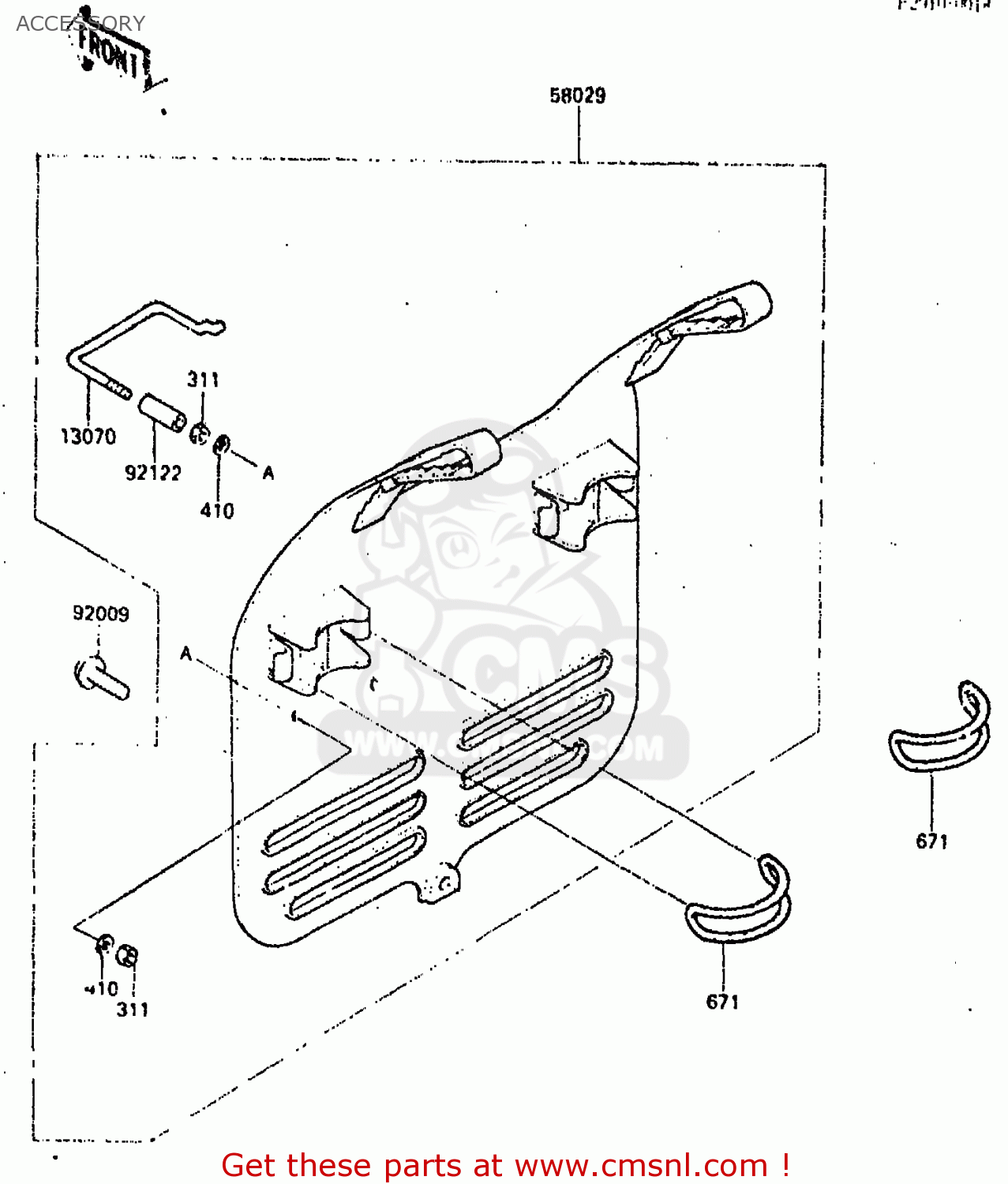 ACCESSORY KX250-C2 1984 USA CANADA UK AL