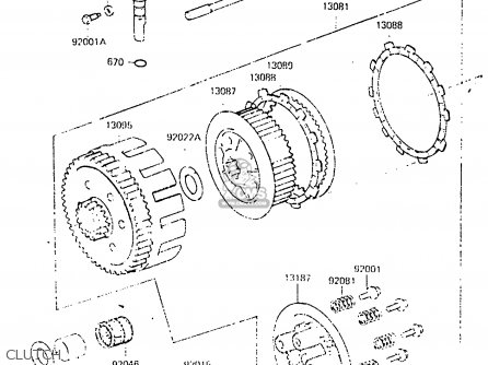 CLUTCH - KX250-C2 1984 USA CANADA UK AL