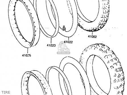 TIRE - KX250-C2 1984 USA CANADA UK AL
