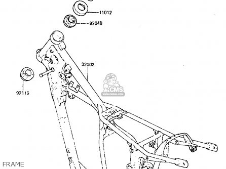 FRAME - KX250-C2 1984 USA CANADA UK AL