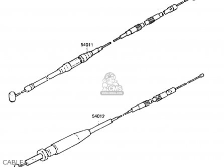 CABLE - KX250-C2 1984 USA CANADA UK AL