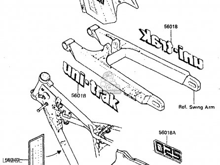 LABEL - KX250-C2 1984 USA CANADA UK AL