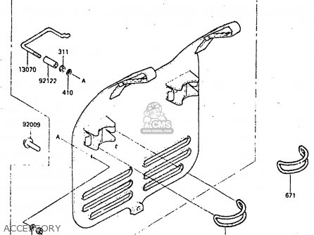 ACCESSORY - KX250-C2 1984 USA CANADA UK AL